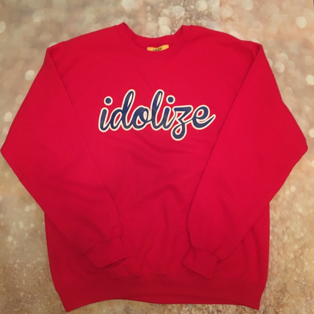 NWOT Idolize Los Angeles Red Crew Sweatshirt Sz L - Picture 2 of 7